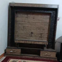 زیر تلویزیون چوبی