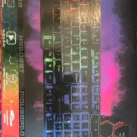 ست گیمینگ ماوس کیبورد + هدفون + ماوس پد