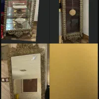 آینه کنسول بوفه ساعت برنج