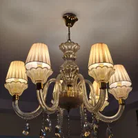 لوستر ۶ شاخه شامپاینی