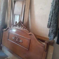 تخت خواب دونفره چوبی