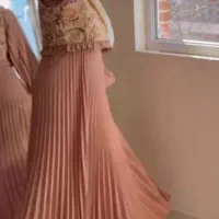 پیراهن پلیسه همراه باژیله سوزندوزی