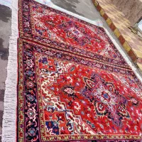 جفت فرش ۶متری دستبافت نقشه هریس تاجری