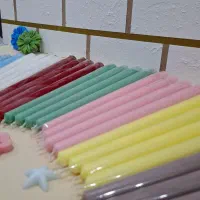 شمع قلمی 30 سانت ساده و نوک تیز