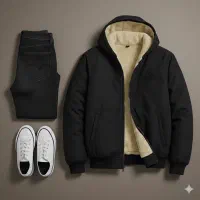 کاپشن مردونه کلاهدار مدل Dark/راحت و جذاب روی تن