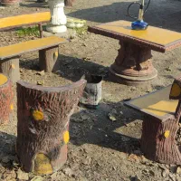 میز و صندلی بتنی فروشی