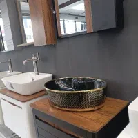 روشویی کابینتی الیزه مشکی چوب ۴۰ در ۶۰