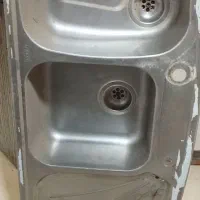 سینک فانتزی دوقلو مارک استیل البرز ابعاد 120*60