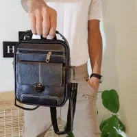 کیف رودوشی مشکی و قهوه ای