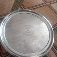 حراج دوعدد سینی استیل برای غذا خوری