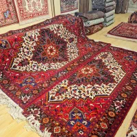 جفت ۶متری هریس زمینه کرم
