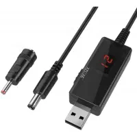 کابل USB افزاینده به 9 و 12ولت با نمایشگر و تبدیل|قطعات و لوازم جانبی رایانه|تهران, اتابک|دیوار