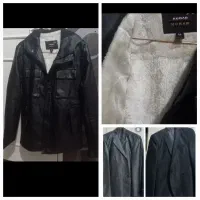 کاپشن مردانه چرم اصل معاوضه میکنم ومیز اتو