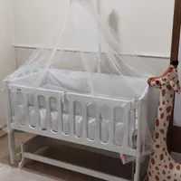 گهواره کنار مادر دو حالته نو، ۱۲۰ در ۶۰ تا پنج سال|تخت و صندلی بچه|قم, زنبیل آباد|دیوار