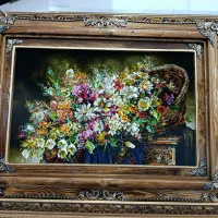 تابلو فرش دستبافت گل ریخته /نقد و اقساط