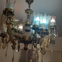 لوستر ۶ شاخه ۹شعله در حد نو