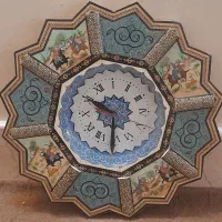 ساعت با طرح میناکاری