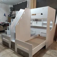 تخت خواب دو طبقه سه نفره|تخت و سرویس خواب|خمینیشهر, |دیوار