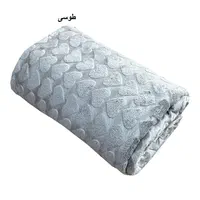 پتو مسافرتی مدل مخمل قلبی ژله ای یکنفره