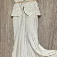 لباس مجلسی سفید مخصوص عروس