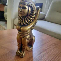 مجسمه عتیقه چوبی انسان و حیوان بالدار|مجسمه، تندیس، ماکت|تهران, نیروی هوایی (پیروزی)|دیوار