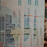 اسکناس 100 هزار تومانی عدد رند و امضای قرمز همتی|کلکسیون سکه، تمبر، اسکناس|تهران, سجاد|دیوار