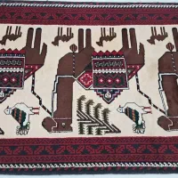 قالیچه بلوچی دست بافت|فرش|فرح دشت, |دیوار