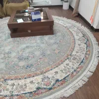 فرش ماشینی دایره ۹متری ابریشم