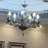 ۲ عدد لوستر کریستالی