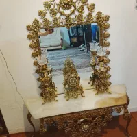 آینه شمعدان برنز|آینه|زنجان, |دیوار