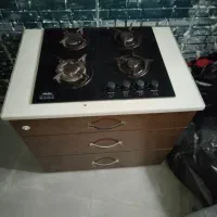 کابینت ام دی اف به همراه گاز