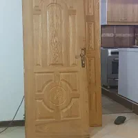 درب چوبی دو لنگه کاملا سالم