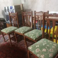 صندلی۴عددقدیمی نوستالژیک عتیقه تمیز