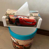 ست لوستر و سطل و جعبه دستمال