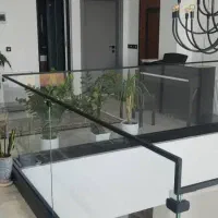 نرده استیل،آلومینیوم،جان پناه شیشه کاملا استاندارد