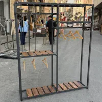 کافی بار میزصندلی چوبی کشویی