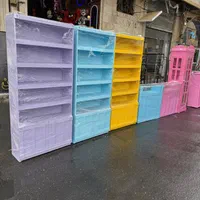 قفسه استندفلزی چوبی شلف کمجا رگال دیواری|کتابخانه، شلف، قفسه‌های دیواری|تهران, نعمت‌آباد|دیوار