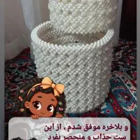 جا دستمالی مرواریدی|مجسمه، تندیس، ماکت|مشهد, الهیه|دیوار