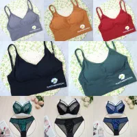 نیمتنه‌ ورزشی بابونه و ست شورت سوتین مخمل دانتل