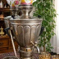 سماور نفتی قدیمی بیش از۵۰ سال کلکسیونی و نوستالژیک