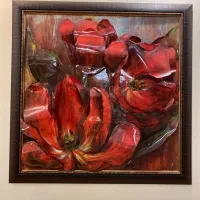 تابلو سه بعدی گل شقایق