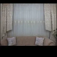 پرده ترک به همراه دو والان|پرده، رانر، رومیزی|تهران, افسریه جنوبی|دیوار