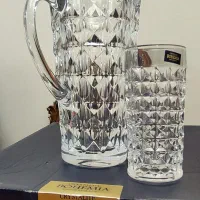 ست پارچ و لیوان بوهیما مدل کمیاب( دیاموند)