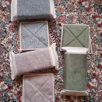 ست دستگیره وسفره پاک کن جنس پارچه مبلی بسیار شیک