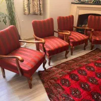 یک دست مبل 7نفره عتیقه ارسال از اصفهان|مبلمان خانگی و میز عسلی|تهران, امام حسین|دیوار