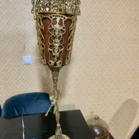 جادستمال کاغذی و سطل آشغالی پایه دار برنز اصل