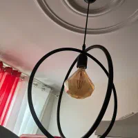 لوستر همراه لامپ الماسی