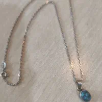 گردنبند همراه با پلاک نقره