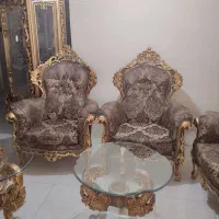 مبل 9نفره تمام چوب راش و جلو مبلی|مبلمان خانگی و میز عسلی|اسلامشهر, باغ فیض|دیوار