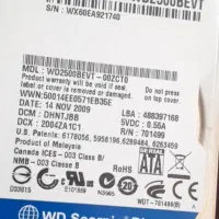 هارد 250 GB آبی در حد نو